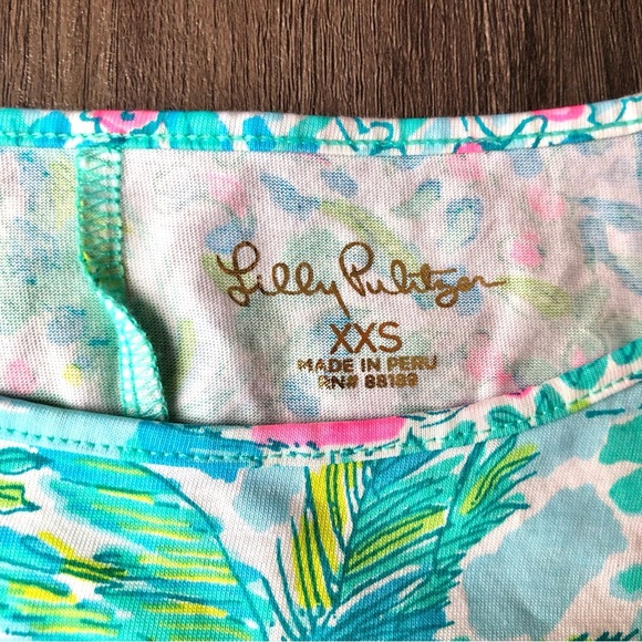 Lilly Pulitzer Marlowe Dress Size XXS Sunshine City Pima Cotton Tropical - Picture 5 of 13